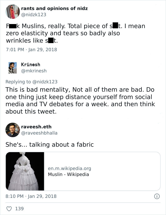 Some Muslins Are Good IMO