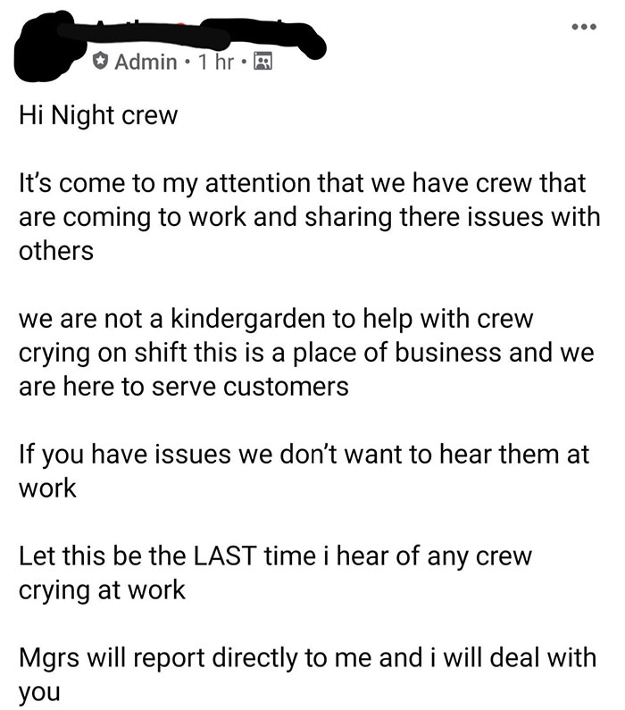 Illiterate McDonald's Store Manager Uses Shift Swapping Facebook Page To Reprimand Teens With Emotional Issues. "I Will Deal With You"