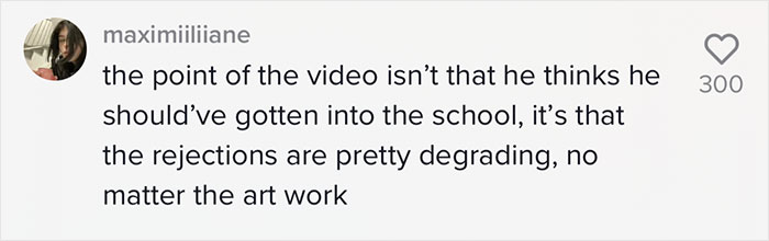 Guy Shows The Harsh Rejection Letter This Prestigious Art School Sent Him, Turns Out Other Applicants Received The Exact Same One