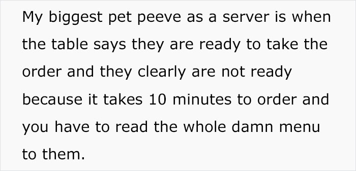 'Pet Peeves As A Server': Restaurant Employees Reveal What Annoys Them The Most 'Pet Peeves As A Server': Restaurant Employees Reveal What Annoys Them The Most