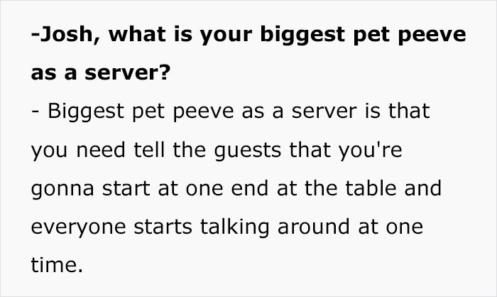 'Pet Peeves As A Server': Restaurant Employees Reveal What Annoys Them The Most 'Pet Peeves As A Server': Restaurant Employees Reveal What Annoys Them The Most