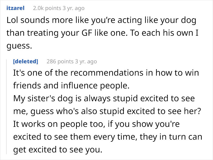 Girlfriend Complained That BF Isn't Affectionate Enough, He Fixed The Issue By Treating Her Like A Dog, And The Internet Doesn't Know What To Think Anymore