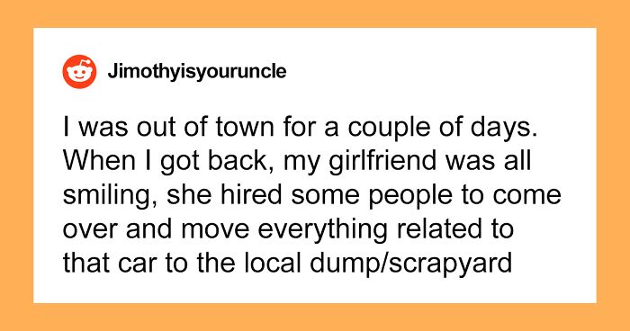Girlfriend Dumps Boyfriend’s Expensive Car Project At The Scrapyard, Ends Up Single With A Lawsuit