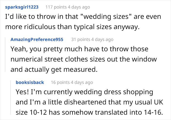 Bride Says She Wants To Drop Her Sister As A Bridesmaid Because She Won't Wear A Dress Her Size, Asks The Internet What To Do Bride Says She Wants To Drop Her Sister As A Bridesmaid Because She Won't Wear A Dress Her Size, Asks The Internet What To Do
