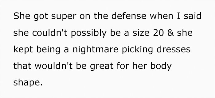 Bride Says She Wants To Drop Her Sister As A Bridesmaid Because She Won't Wear A Dress Her Size, Asks The Internet What To Do Bride Says She Wants To Drop Her Sister As A Bridesmaid Because She Won't Wear A Dress Her Size, Asks The Internet What To Do