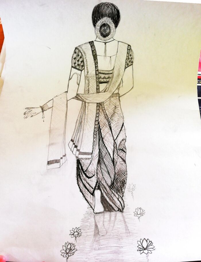 A Lady Walking Into The Distance