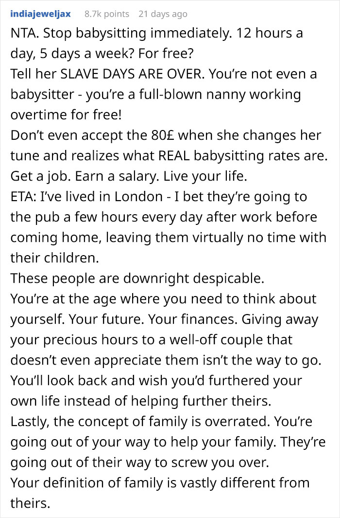 Teen Babysits Her 3 Cousins Full-Time Almost Every Day, All Hell Breaks Loose When She Asks To Get Paid