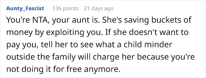Teen Babysits Her 3 Cousins Full-Time Almost Every Day, All Hell Breaks Loose When She Asks To Get Paid