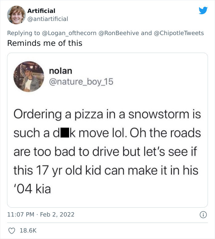 Man Slams Chipotle For Capping Delivery Driver Tips At 50%, Chipotle Explains Why But Their Answer Seems To Anger People Even More