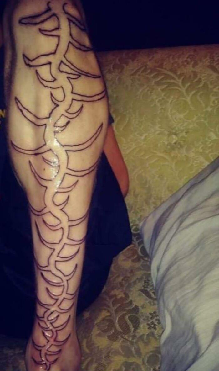 Found In The Wild. Kitchen Tattoos Are A Nope