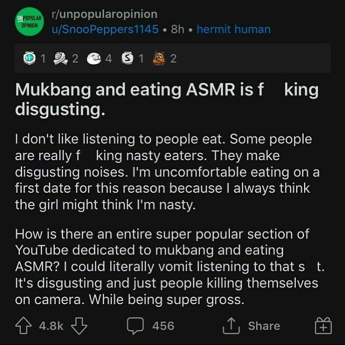 What Is Your Opinion On Mukbang And Asmr ?