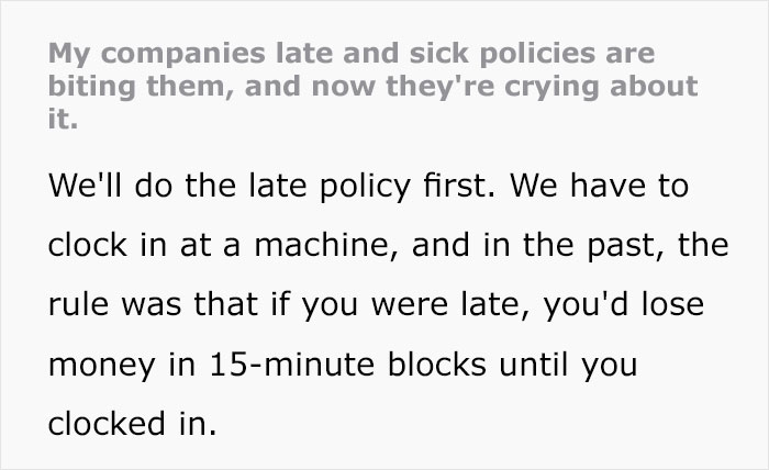 Management Introduces Disciplinary Rules To Make Most Of Employees, Freaks Out When They Turn The Rules Against Them