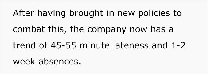 Management Introduces Disciplinary Rules To Make Most Of Employees, Freaks Out When They Turn The Rules Against Them