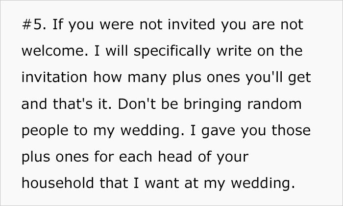 Discussion Online Ensues After This Bride-To-Be Shared A List Of 12 Rules For Guests At Her Upcoming Wedding Discussion Online Ensues After This Bride-To-Be Shared A List Of 12 Rules For Guests At Her Upcoming Wedding