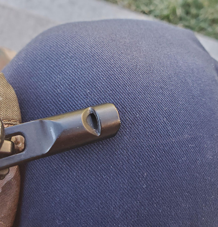 My Jacket's Zipper Has A Whistle