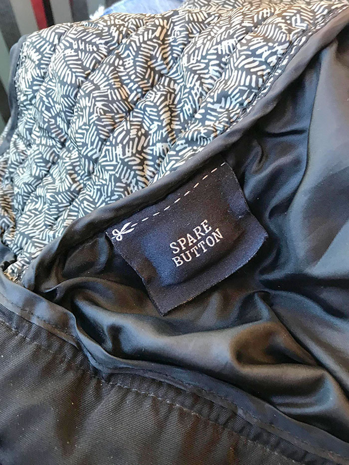 Spare Button Pouch For My Coat