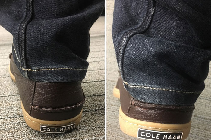 My Shoes Have A Tiny Ledge To Keep My Pants From Touching The Ground