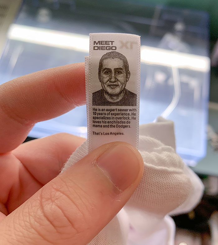 The Tag On My Shirt Has A Short Bio On The Sewer