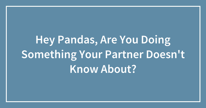 Hey Pandas, Are You Doing Something Your Partner Doesn’t Know About?