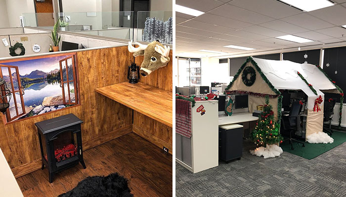 30 Times Staff Transformed Their Lifeless Office Cubicles Into Something Wonderful