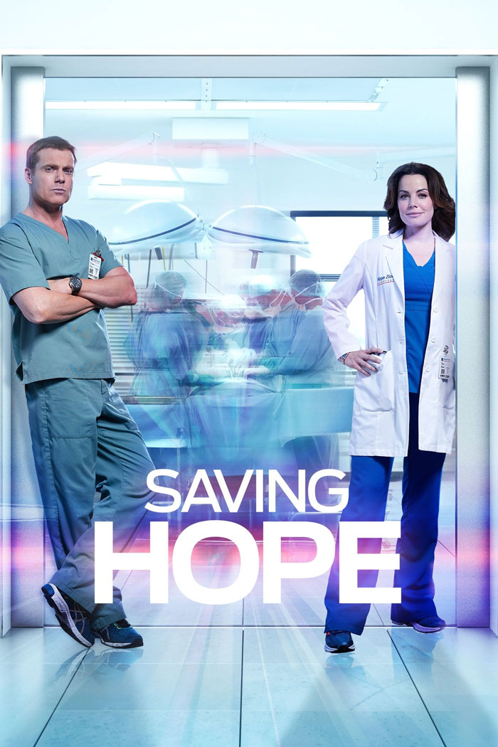 Two doctors in a hospital corridor, showcasing a TV show about medical workers.