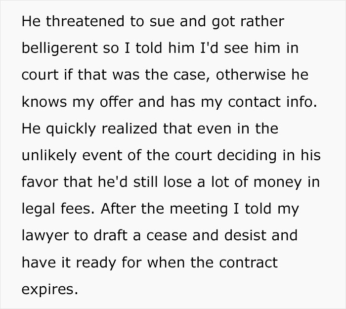 Employee Gets Fired By Greedy New Boss, Destroys The Business By Legally Stopping Production