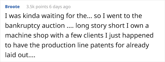 Employee Gets Fired By Greedy New Boss, Destroys The Business By Legally Stopping Production