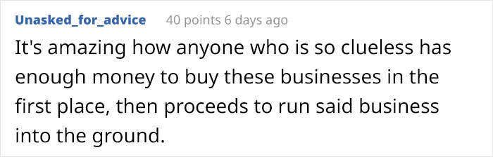 Employee Gets Fired By Greedy New Boss, Destroys The Business By Legally Stopping Production