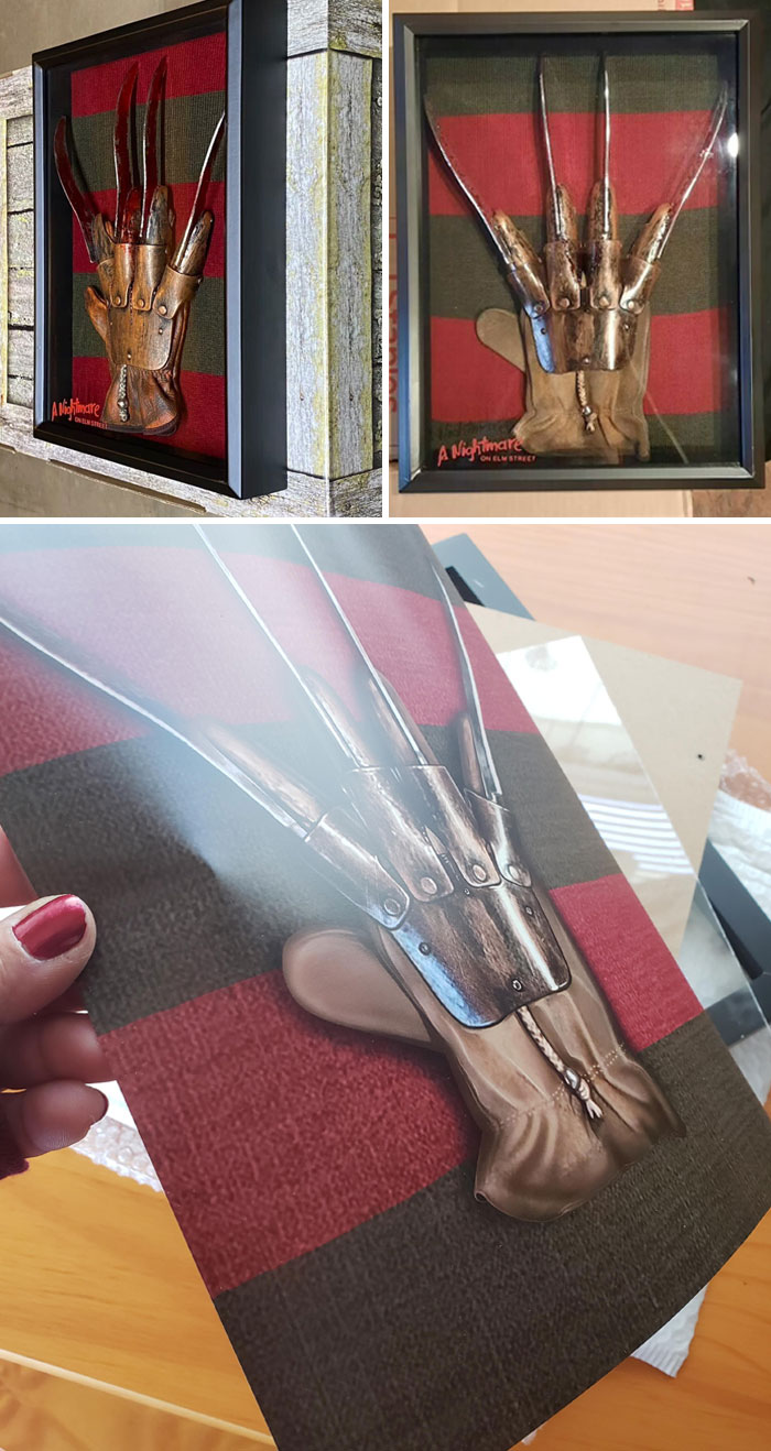 Was Super Excited For This Replica Glove (You Can Take It Out & Wear It). What I Got. Even In A Broken Frame