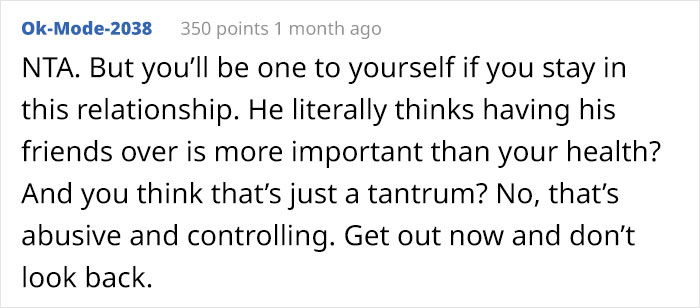 Entitled Husband Cancels Wife's Urgent Doctor's Appointment Because "He Needs Her So She Could Host Dinner For His Friends"