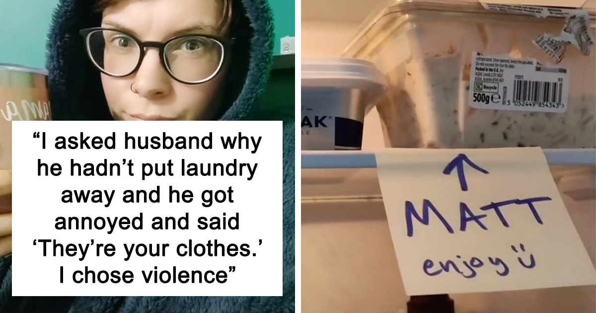 Husband Tells Wife “They’re Your Clothes” When She Asks Him To Do Laundry, She Chooses Violence | Bored Panda 