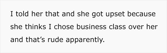 "She Thinks I Chose Business Class Over Her": Wife Is Upset After Husband Upgrades Only His Ticket For Their 12-Hour Flight