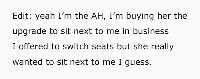 "She Thinks I Chose Business Class Over Her": Wife Is Upset After Husband Upgrades Only His Ticket For Their 12-Hour Flight
