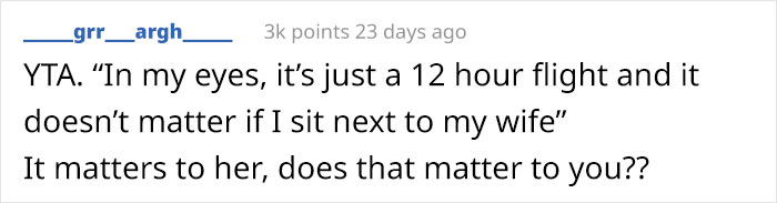 "She Thinks I Chose Business Class Over Her": Wife Is Upset After Husband Upgrades Only His Ticket For Their 12-Hour Flight