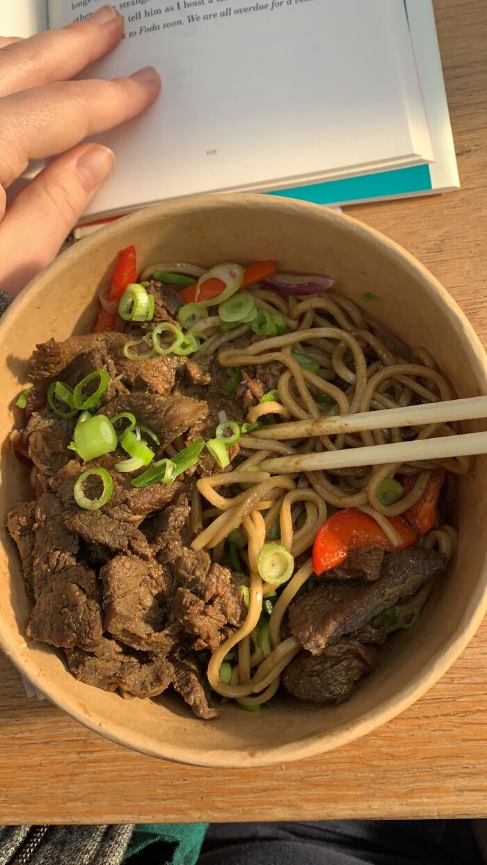 Cumin Beef Noodles, Spitalfields Market