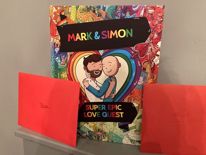 Valentines Gift To Hubby. Like “Where’s Wally” But Instead We’re The Ones You Have To Find