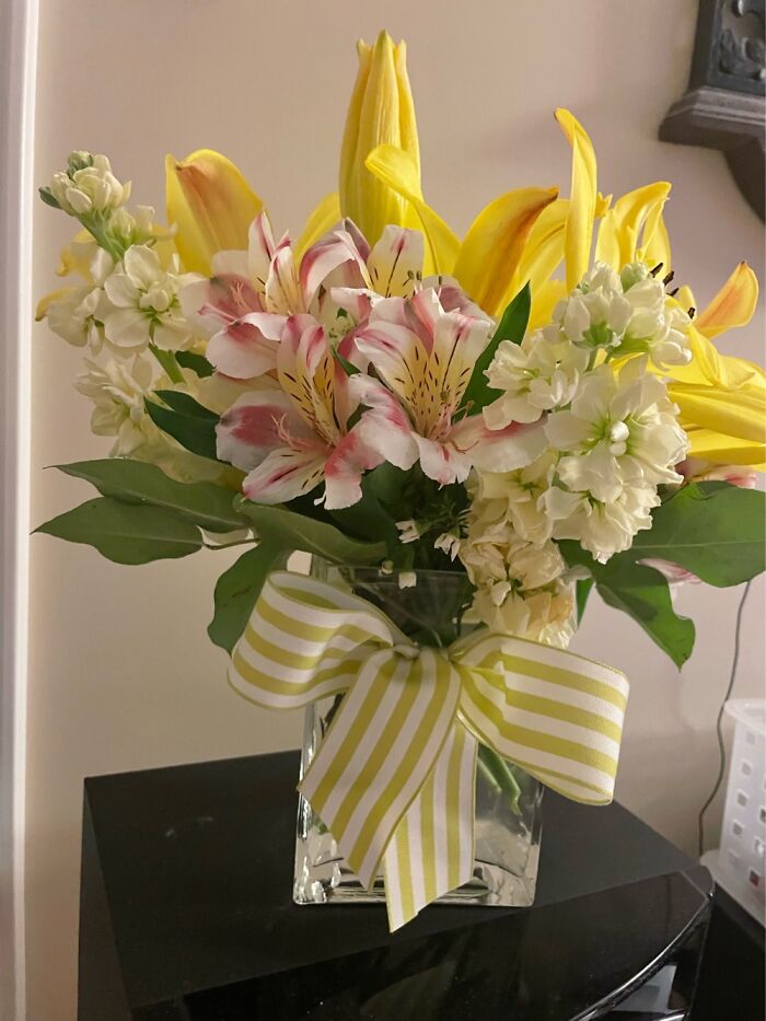 Dad Got Me And My Sisters Beautiful Flowers. He Does It On Mother’s Day Too.