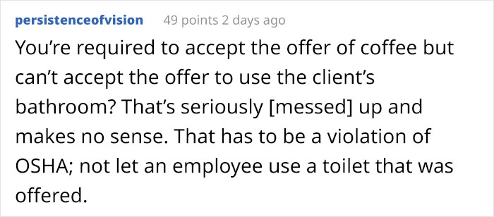Insurance Agent Gets Fired For Using A Client's Restroom, Takes Revenge By Informing Them About The Situation So They Cancel Their Policy