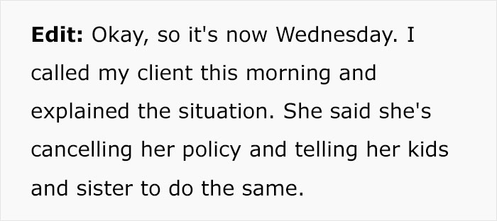 Insurance Agent Gets Fired For Using A Client's Restroom, Takes Revenge By Informing Them About The Situation So They Cancel Their Policy