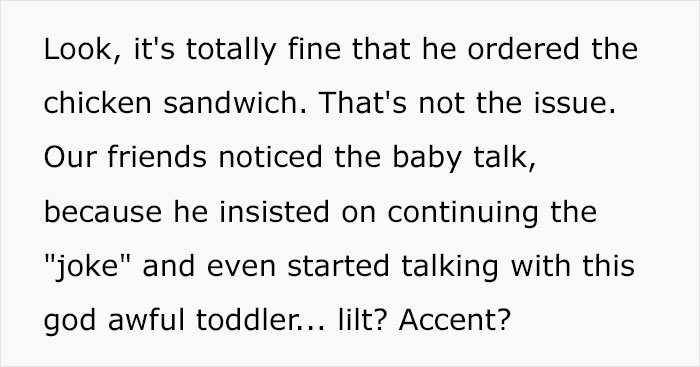 Wife Decides To Leave Husband After She Finds Out That He Kept Annoying Her With Baby Talk For Almost A Year Just To Win A Bet Wife Decides To Leave Husband After She Finds Out That He Kept Annoying Her With Baby Talk For Almost A Year Just To Win A Bet