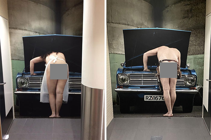 Went In To A Bathroom In Airport And Was Surprised With This. Almost Turned Towards Exit Before Realization