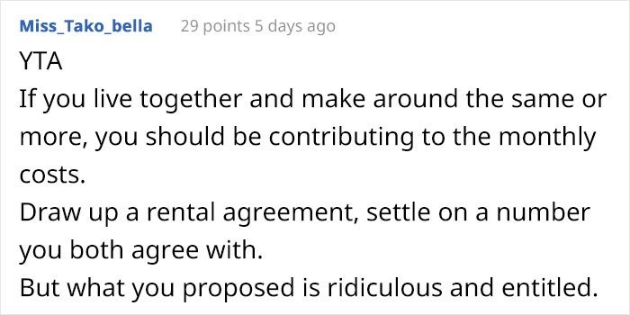 Guy Is Shocked At How Much His Girlfriend Earns, Wants Her To Pay Half Of His Mortgage After Moving In