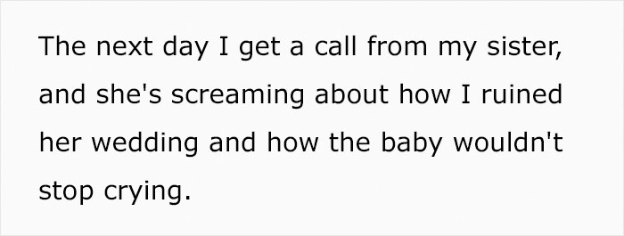 "She Said Someone Would Videotape It For Me": Man Walks Out Of His Sister's Wedding After Realizing He's There As A Babysitter And Not As A Guest