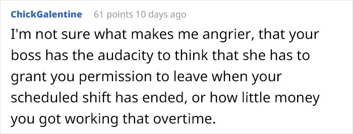 Employee Teaches Manager A Lesson By Maliciously Complying To Her Rule About Clocking Out Only With Permission Employee Teaches Manager A Lesson By Maliciously Complying To Her Rule About Clocking Out Only With Permission