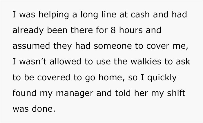 Employee Teaches Manager A Lesson By Maliciously Complying To Her Rule About Clocking Out Only With Permission Employee Teaches Manager A Lesson By Maliciously Complying To Her Rule About Clocking Out Only With Permission