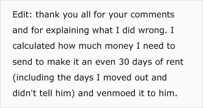 Guy Specifically Tells Roommate To Not Touch His Food, But He Does Anyway, So He Gets Left Alone Without Any Notice In A Place He Can&rsquo;t Afford By Himself