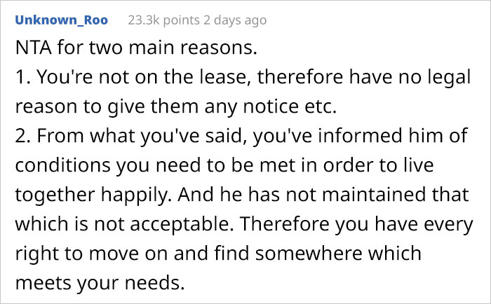 Guy Specifically Tells Roommate To Not Touch His Food, But He Does Anyway, So He Gets Left Alone Without Any Notice In A Place He Can&rsquo;t Afford By Himself