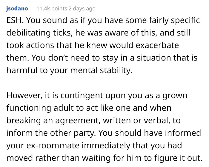 Guy Specifically Tells Roommate To Not Touch His Food, But He Does Anyway, So He Gets Left Alone Without Any Notice In A Place He Can&rsquo;t Afford By Himself