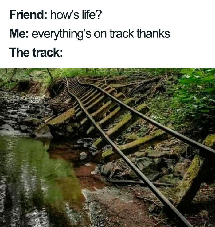 A Walking Train Wreck 💁🏼‍♀️ @mybestiesays