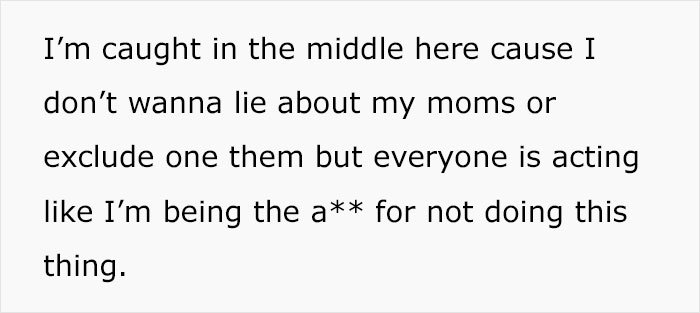 Girlfriend Asks Boyfriend To Show Up At Dinner Hosted By Her Parents With Only One Of His Moms, Guy&rsquo;s Having None Of It And Breaks Up With Her